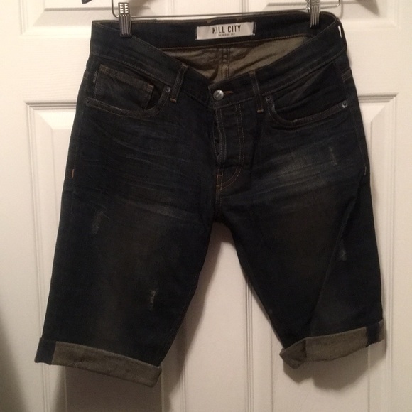 Size 30 Kill City-The Original Cult-Denim shorts - Picture 1 of 2
